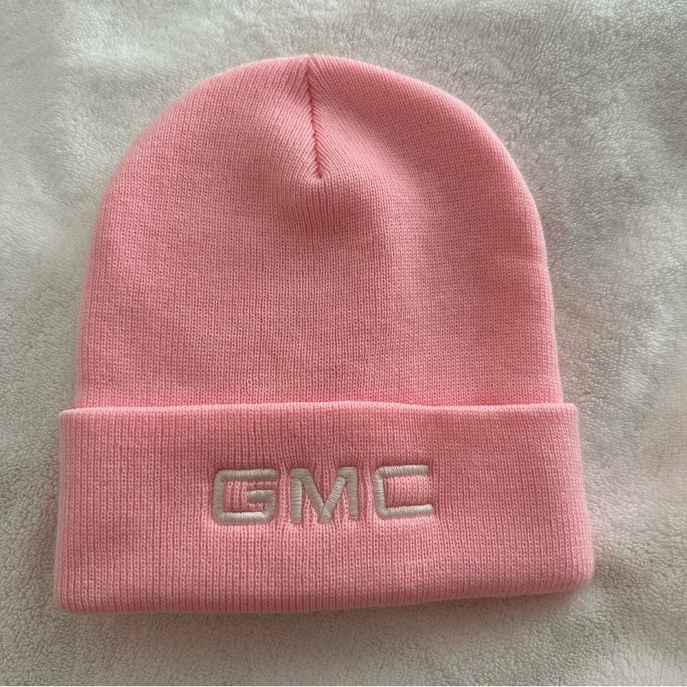 pink GMC beanie